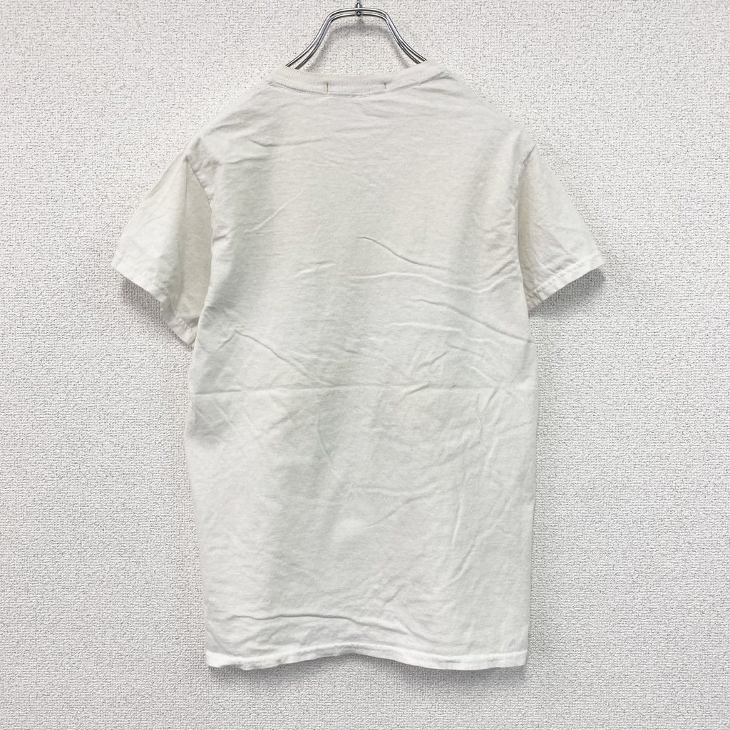 MANIBAN　半袖プリントTシャツ　人物T　白　ホワイト