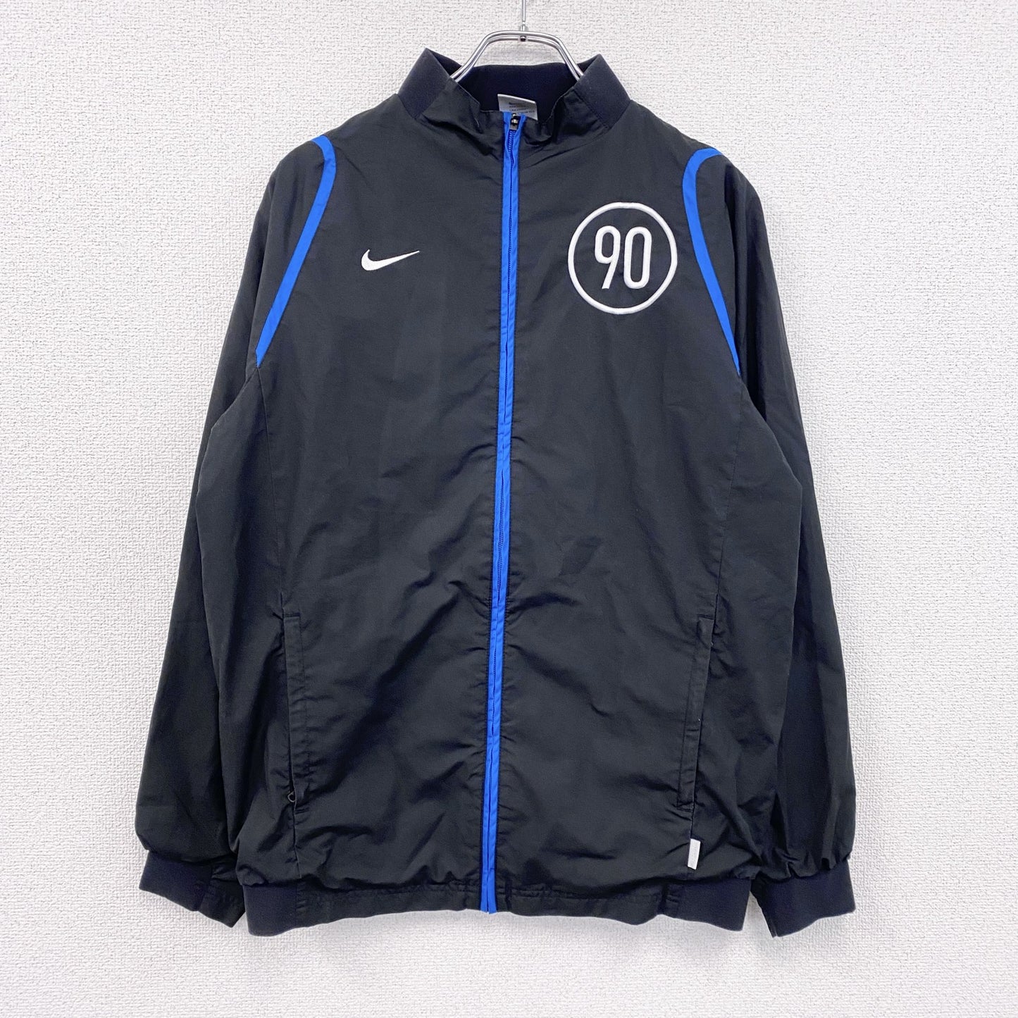 NIKE　ナイキ　CLIMA-FIT　フルジップジャケット　スウッシュ　デカロゴ　黒　ブラック　XLサイズ