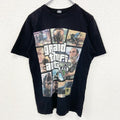 古着 used　グランド セフト オートシーリーズ　半袖ゲームTシャツ　個性的デザイン　グラセフ　GTA　プレステ　Mサイズ