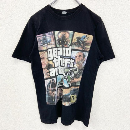 古着 used　グランド セフト オートシーリーズ　半袖ゲームTシャツ　個性的デザイン　グラセフ　GTA　プレステ　Mサイズ