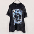 AUTHENTIC　BADBUNNY　バットバニーロイヤルランブル　半袖プリントTシャツ　黒　ブラック　XLサイズ