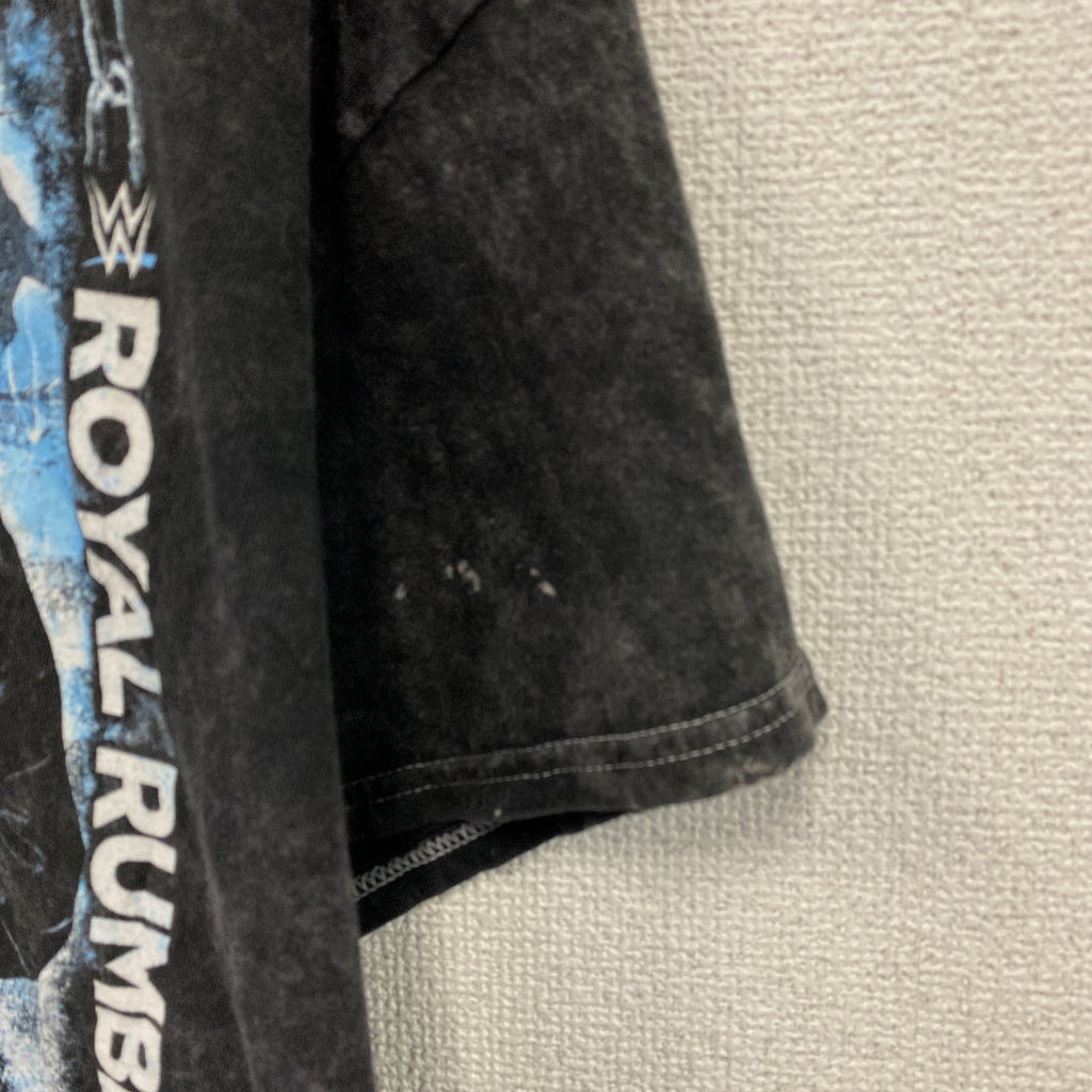 AUTHENTIC　BADBUNNY　バットバニーロイヤルランブル　半袖プリントTシャツ　黒　ブラック　XLサイズ