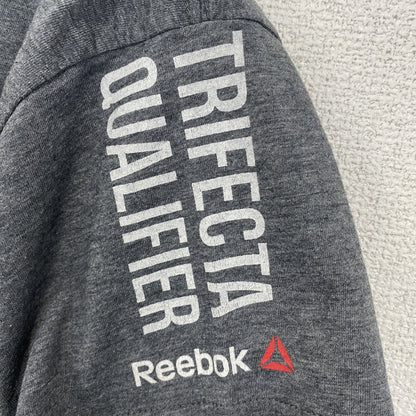 古着 used　Reebok　リーボック　半袖プリントTシャツ　スパルタンレース　フィニッシャー　2015　グレー　Sサイズ