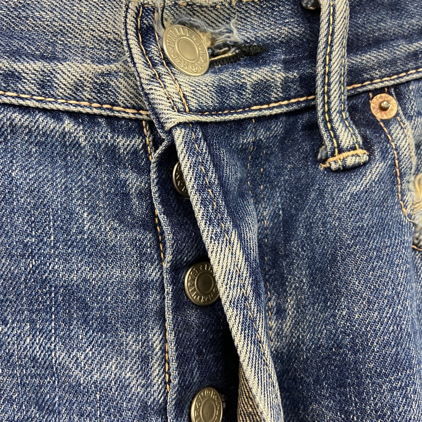 BLUE BLUE　ブルーブルー　デニムパンツ/ジーンズ　ボタン開き　インディゴ　W31サイズ
