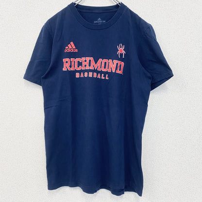 古着 used　adidas　アディダス　半袖プリントTシャツ　RICHMOND　リッチモンド　ベースボール　ネイビー　Ｓサイズ