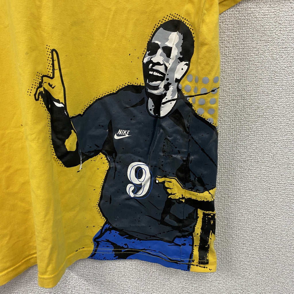 NIKE　ナイキ　ロナウド　半袖プリントTシャツ　黄色　イエロー　Lサイズ