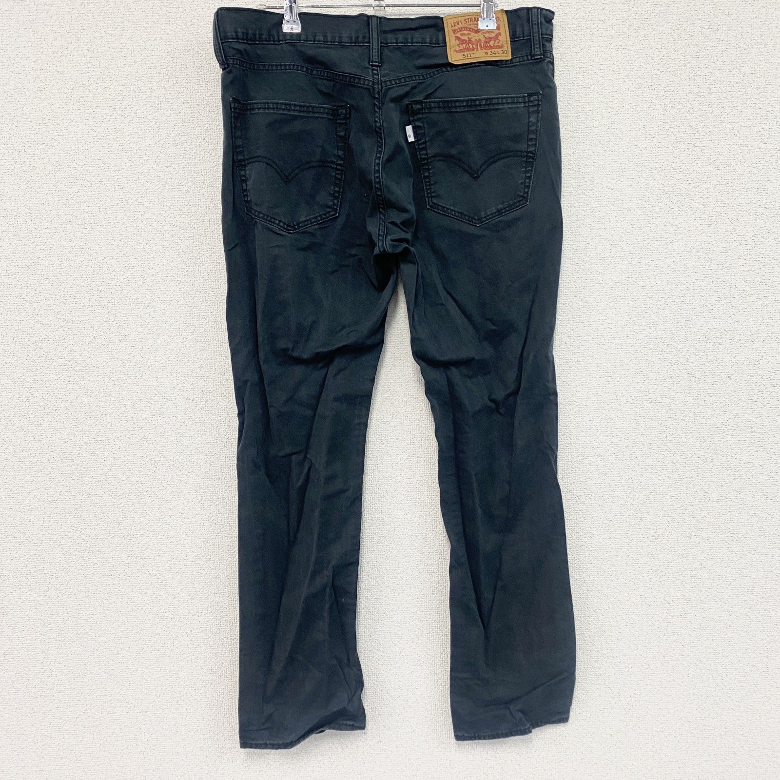 Levi’s　リーバイス　511　ブラックデニムパンツ/ジーンズ　ジップフライ　黒　ブラック　W34サイズ