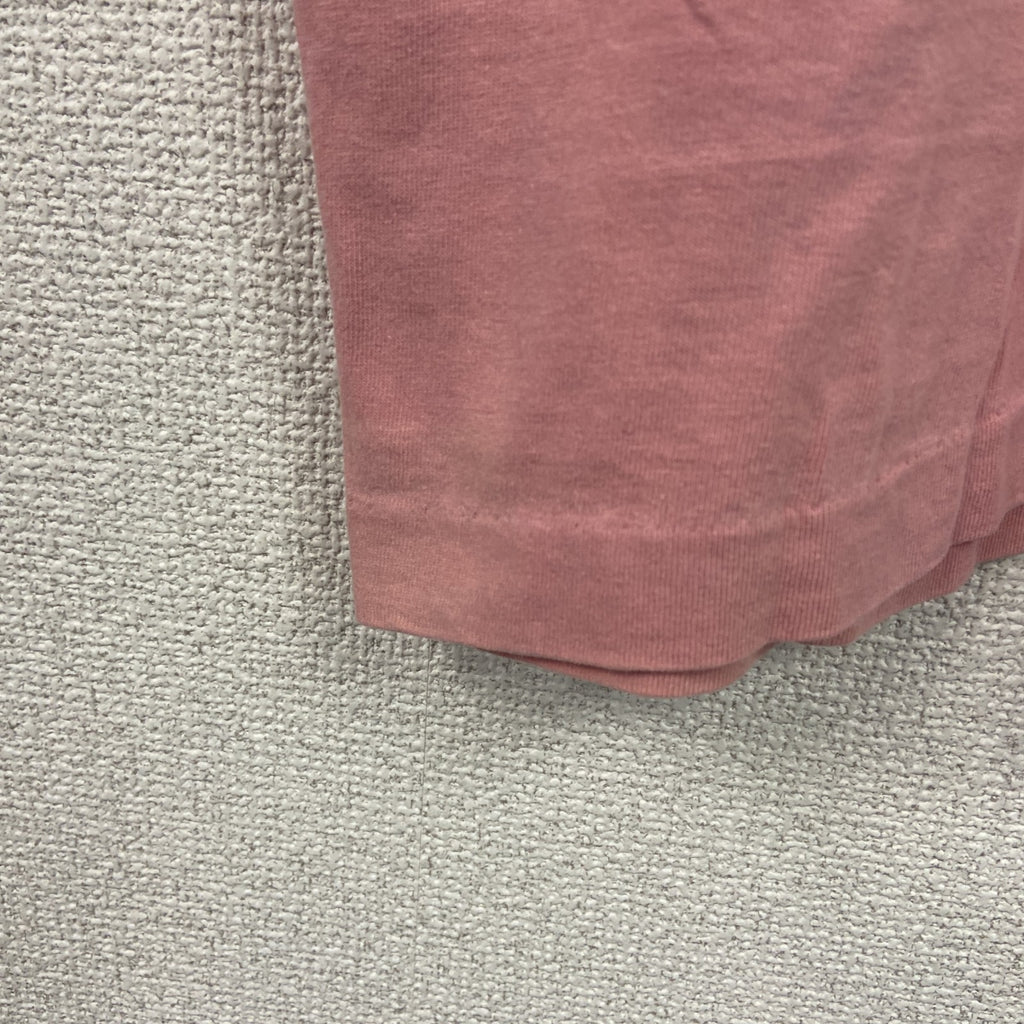 90s　Artisans　半袖Tシャツ　刺繡　ヴィンテージ　シングルステッチ　ピンク　Lサイズ