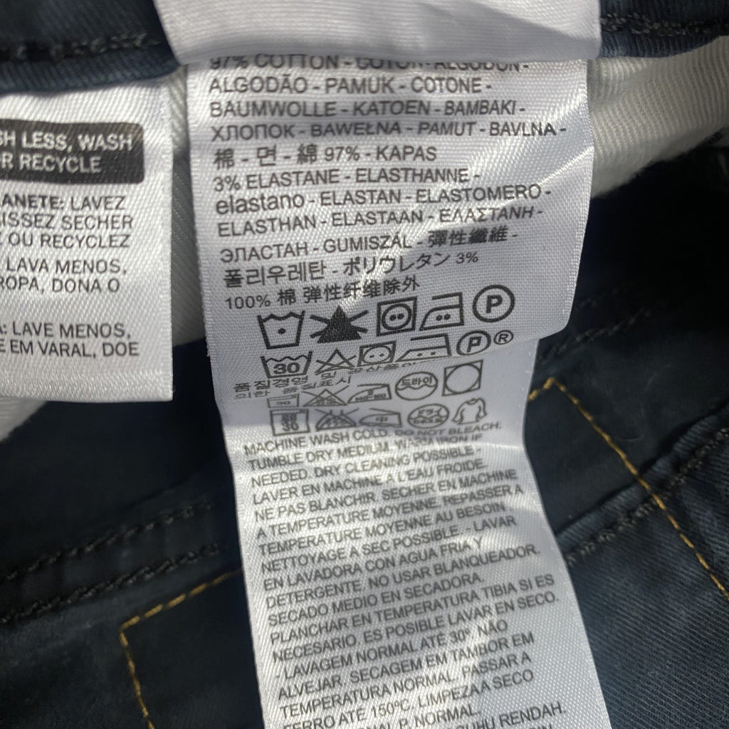 Levi’s　リーバイス　511　ブラックデニムパンツ/ジーンズ　ジップフライ　黒　ブラック　W34サイズ