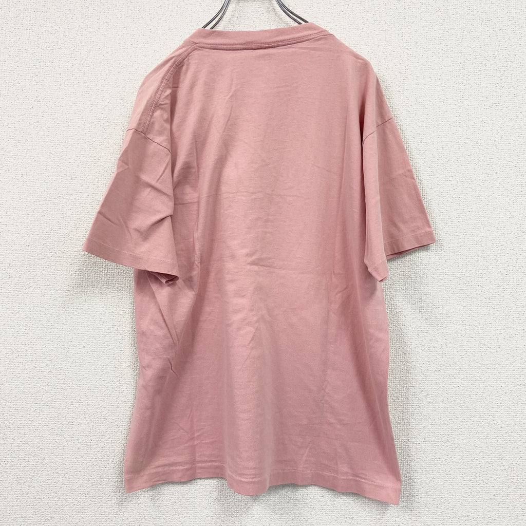 90s　Artisans　半袖Tシャツ　刺繡　ヴィンテージ　シングルステッチ　ピンク　Lサイズ