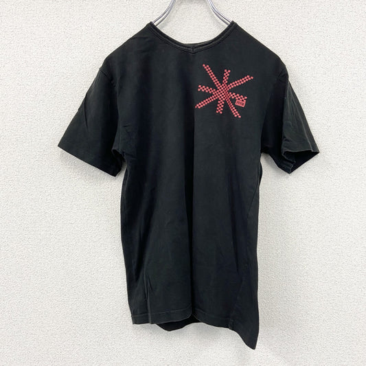 PPFM　ピーピーエフエム　半袖プリントＴシャツ　ワンポイント　黒　ブラック　Mサイズ