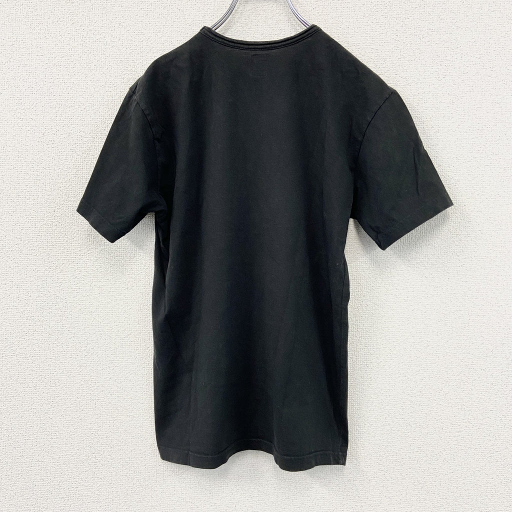 PPFM　ピーピーエフエム　半袖プリントＴシャツ　ワンポイント　黒　ブラック　Mサイズ