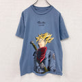 DRAGONBALL超SUPER　ドラゴンボール　トランクス　半袖プリントTシャツ　キャラクターT　青　ブルー　Mサイズ