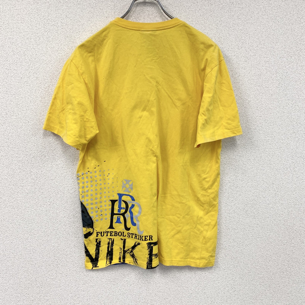 NIKE　ナイキ　ロナウド　半袖プリントTシャツ　黄色　イエロー　Lサイズ