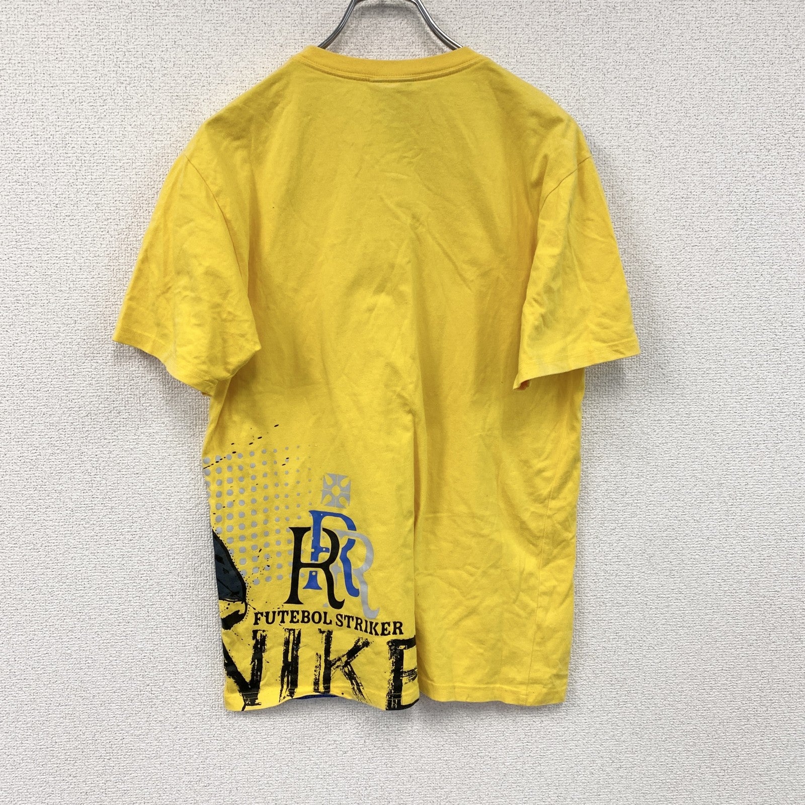 NIKE　ナイキ　ロナウド　半袖プリントTシャツ　黄色　イエロー　Lサイズ