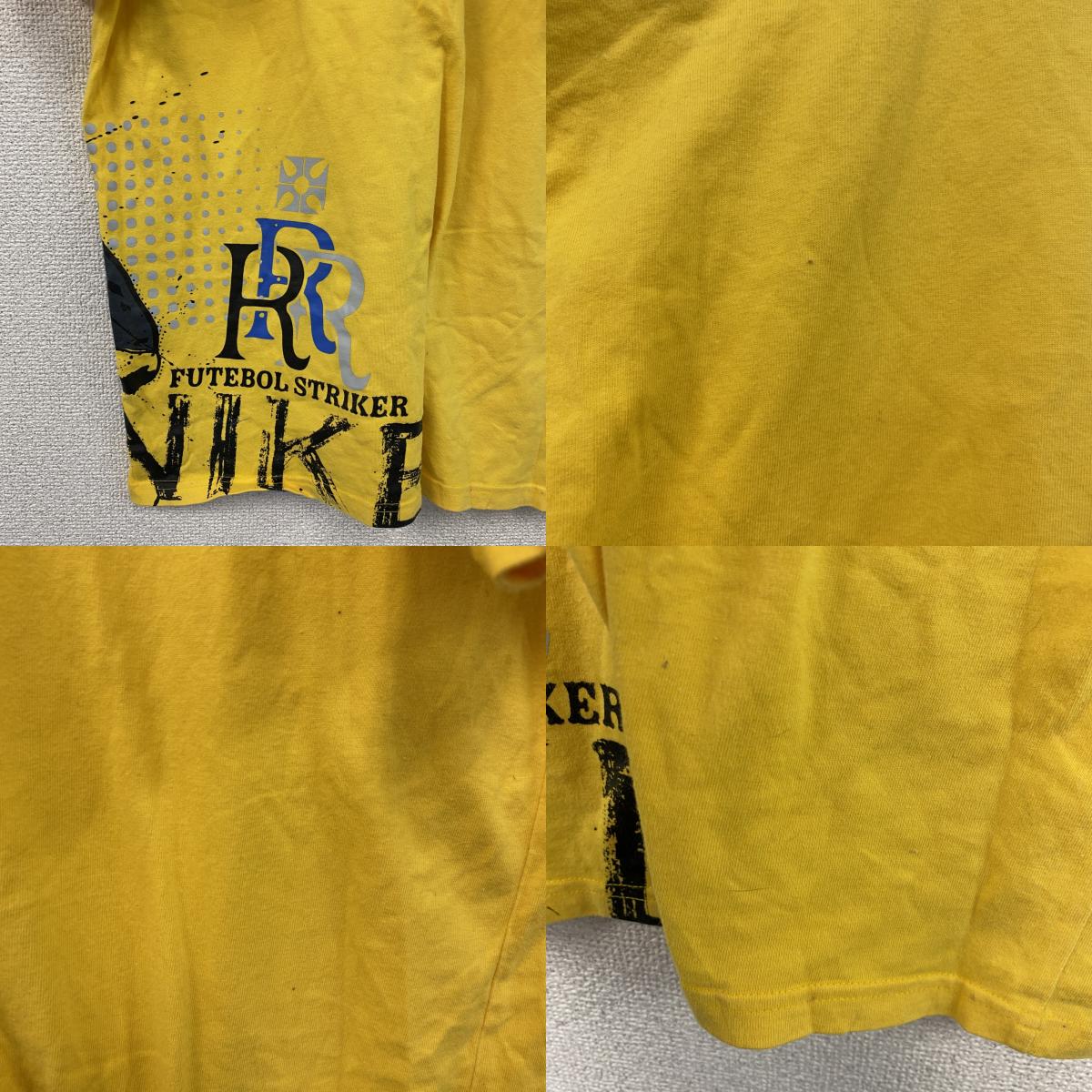 NIKE　ナイキ　ロナウド　半袖プリントTシャツ　黄色　イエロー　Lサイズ