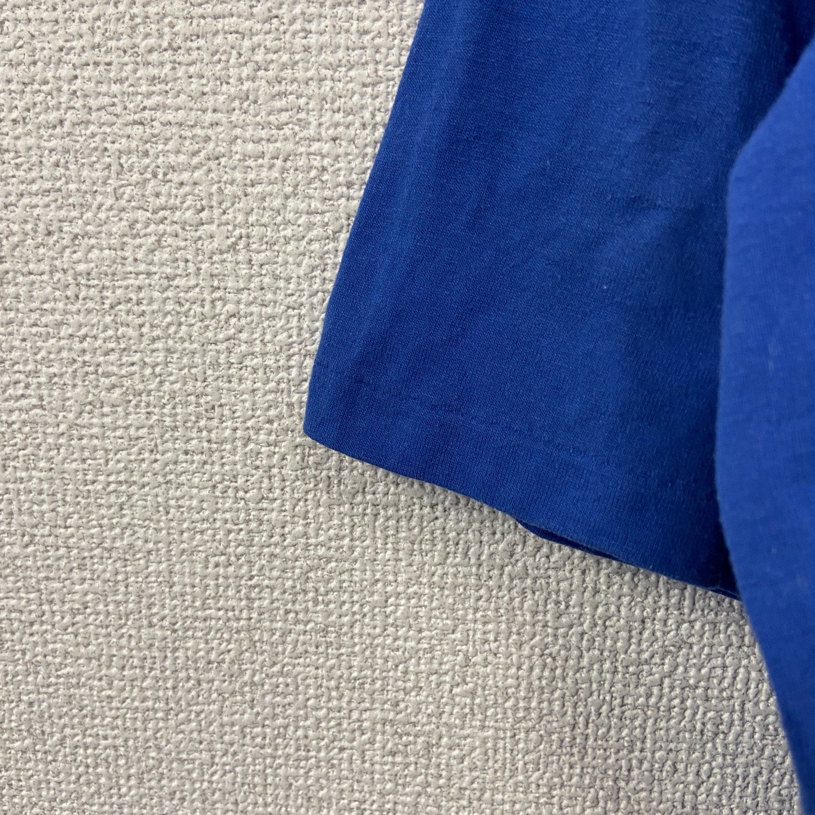 90s　EAGLE USA　ベンジャミンフランクリン　beer is proof　半袖プリントヘンリーネックゲームＴシャツ　シングルステッチ　ヴィンテージ　青　ブルー　XLサイズ