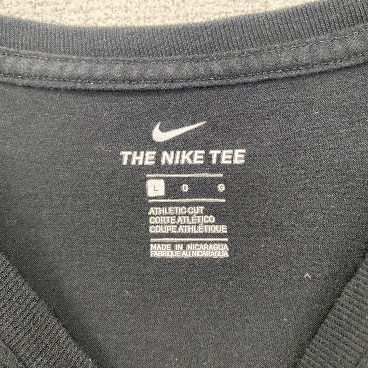 古着 used　NIKE　ナイキ　半袖プリントTシャツ　GOT’EM　RAPTORS　バスケ　トロフィー　黒　ブラック　Lサイズ