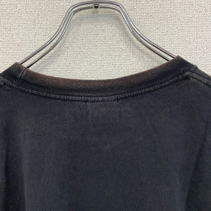 古着 used　RUSELL ATHLETIC　半袖プリントデザインTシャツ　ビッグT　カジュアル　クルーネック　黒　4XLサイズ