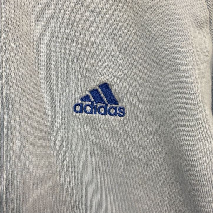 00s　adidas　アディダス　トラックジャケット/ジャージ　ヴィンテージ　水色　ライトブルー　170サイズ