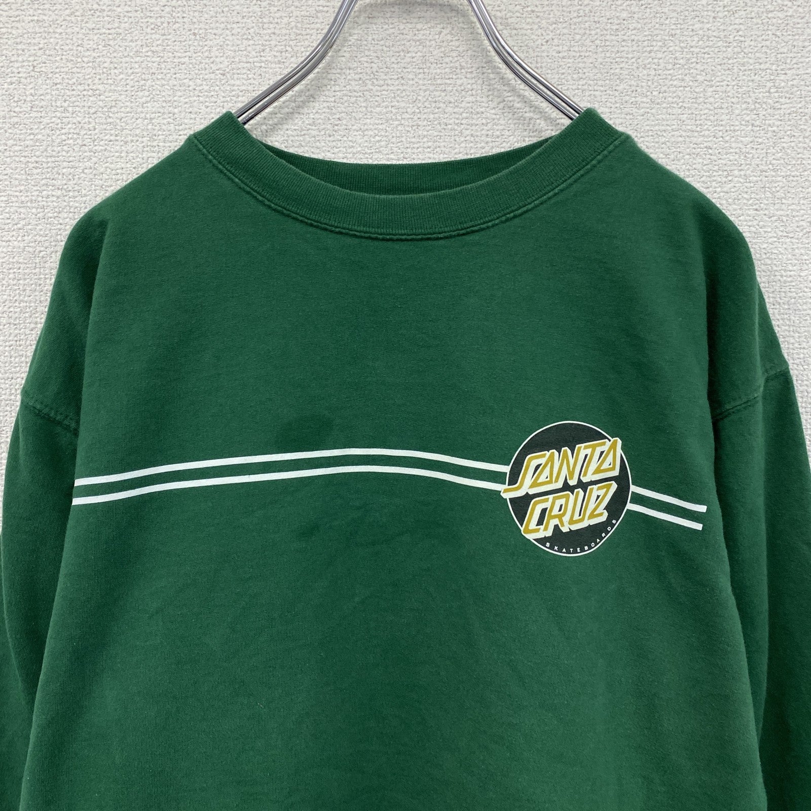 古着 used　SANTA CRUZ　サンタクルズ　スウェット/トレーナー　バックプリント　緑　グリーン