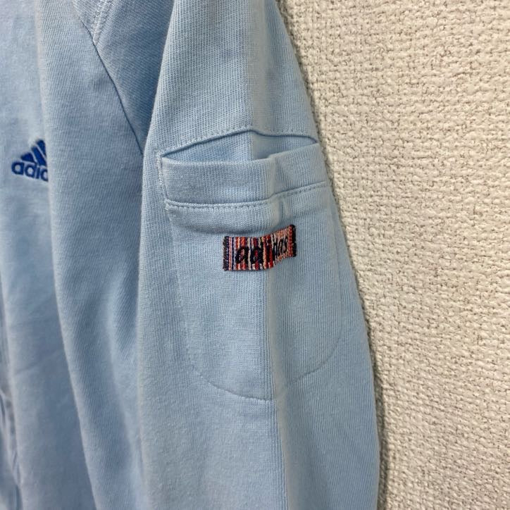 00s　adidas　アディダス　トラックジャケット/ジャージ　ヴィンテージ　水色　ライトブルー　170サイズ