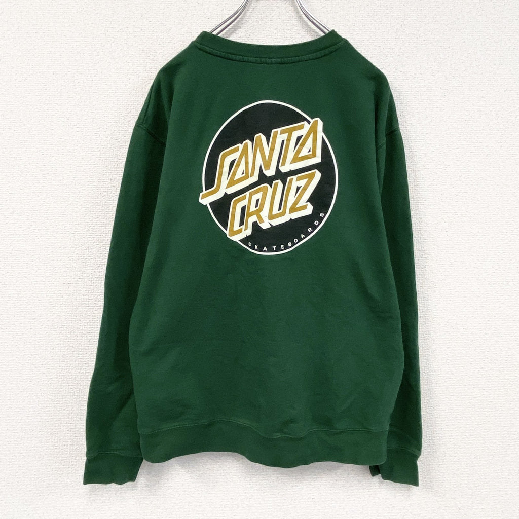 古着 used　SANTA CRUZ　サンタクルズ　スウェット/トレーナー　バックプリント　緑　グリーン