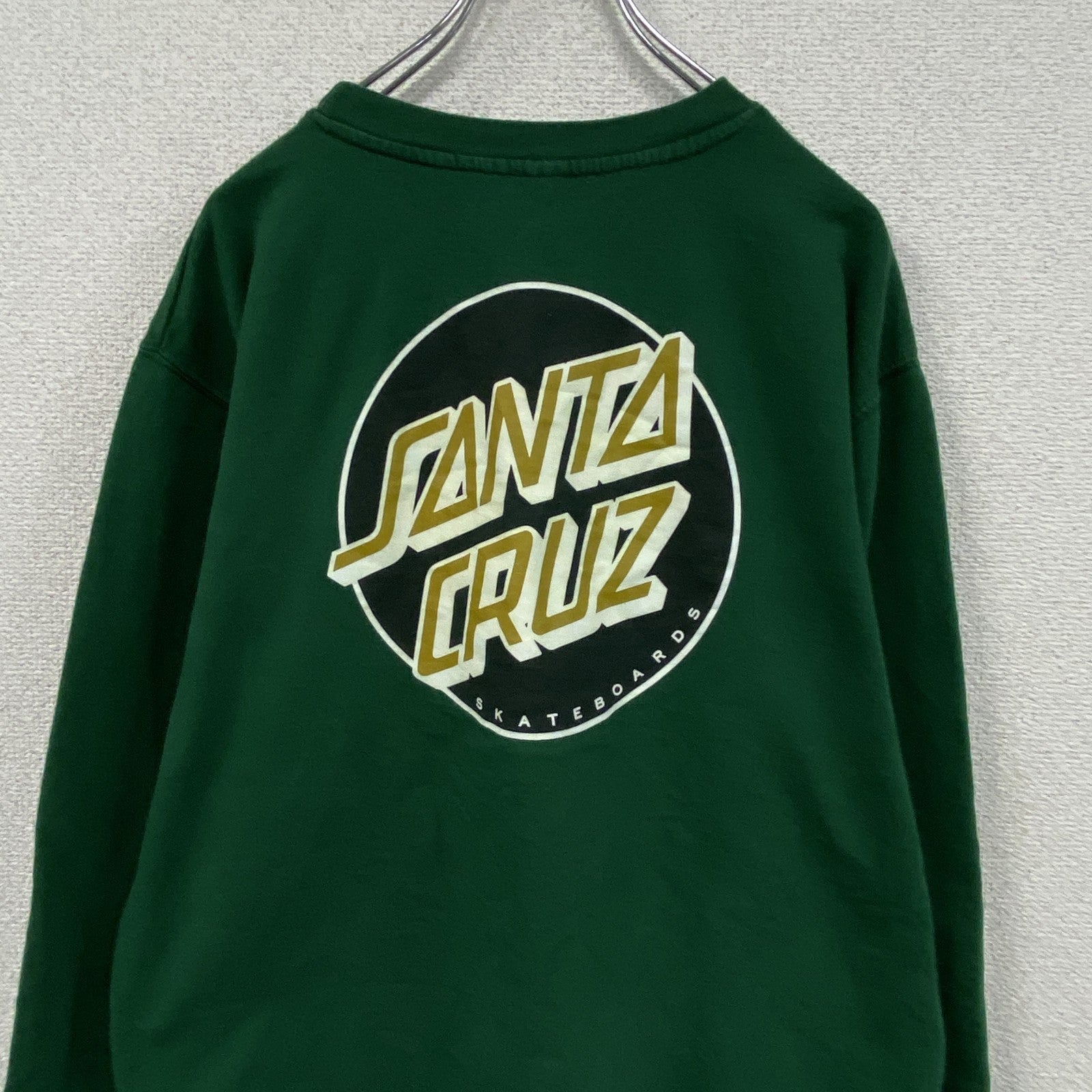 古着 used　SANTA CRUZ　サンタクルズ　スウェット/トレーナー　バックプリント　緑　グリーン
