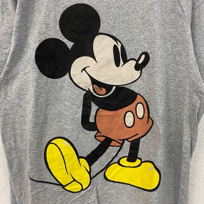 古着 used　Disney　ディズニー　半袖プリントTシャツ　ミッキーマウス　Mickey Mouse　グレー　Mサイズ