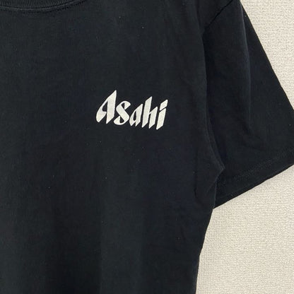 古着 used　Anvil アンビル　半袖プリントTシャツ　アサヒビール　DRAFT BEER　クルーネック　黒　Sサイズ