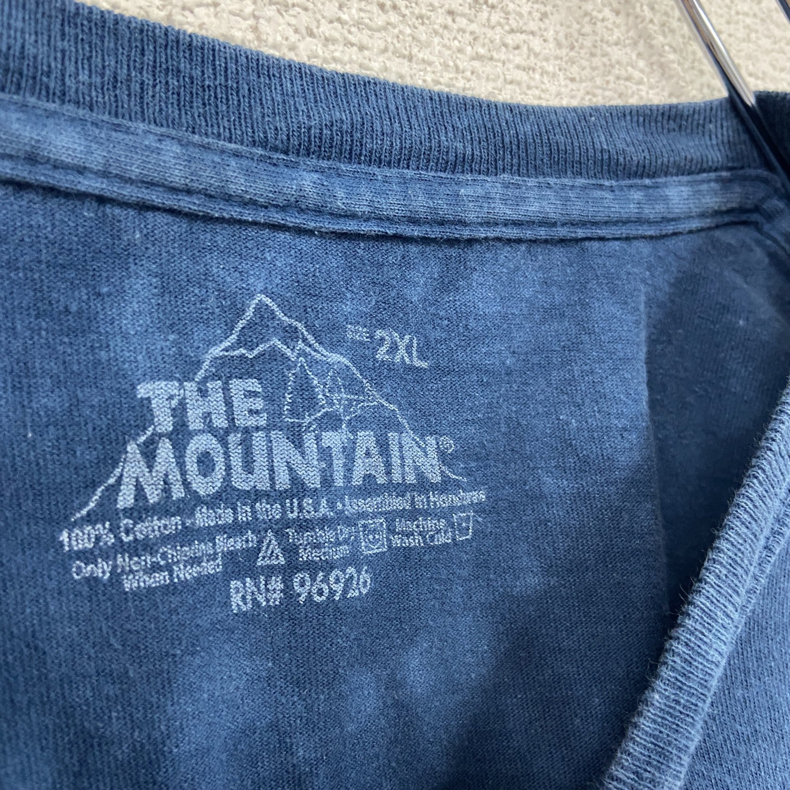 THE MOUNTAIN　ザマウンテン　半袖プリントTシャツ　タイダイ　青　XLサイズ