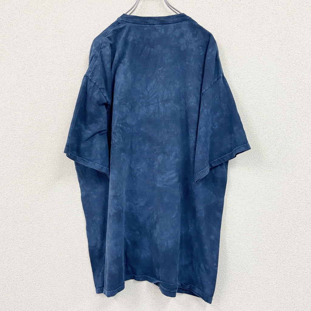 THE MOUNTAIN　ザマウンテン　半袖プリントTシャツ　タイダイ　青　XLサイズ