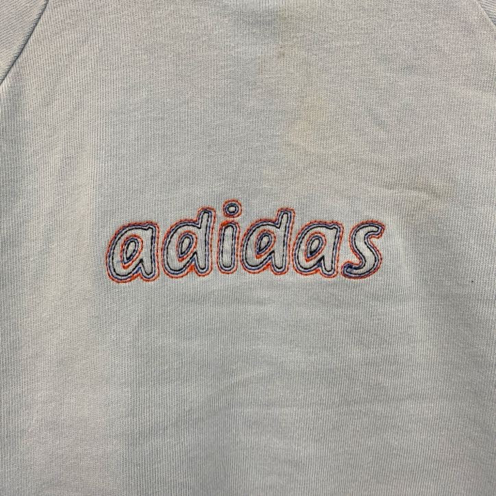 00s　adidas　アディダス　トラックジャケット/ジャージ　ヴィンテージ　水色　ライトブルー　170サイズ