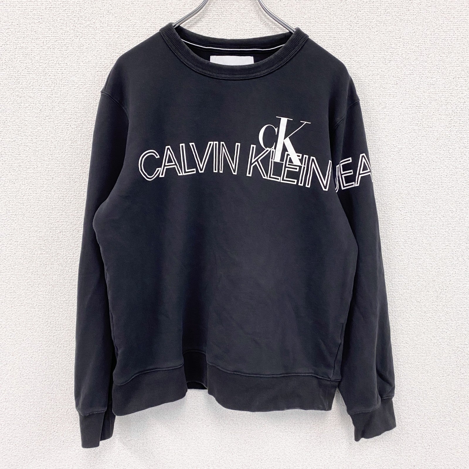 Calvin Klein Jeans　カルバンクラインジーンズ　スウェット/トレーナー　黒　ブラック　Lサイズ