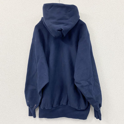 90s　Champion　チャンピオン　リバースウィーブ　スウェットパーカー/フーディー　刺繍タグ　ネイビー　XLサイズ