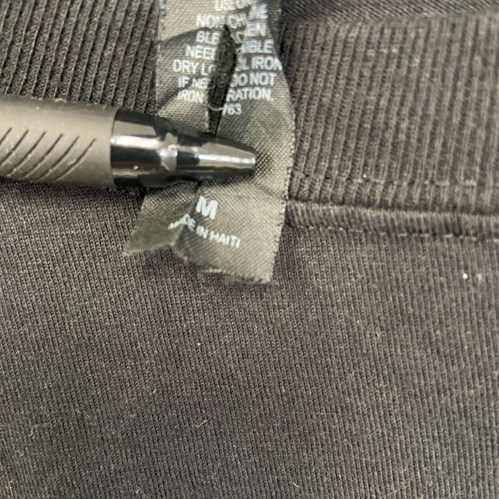古着 used　Hanes ヘインズ　半袖胸ポケット付きカレッジTシャツ　バックプリント　テキサス工科大学　黒　ブラック　Mサイズ