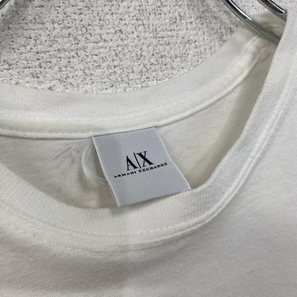 ARMANI EXCHANGE　アルマーニエクスチェンジ　半袖Tシャツ　蝶　バタフライ　白　ホワイト