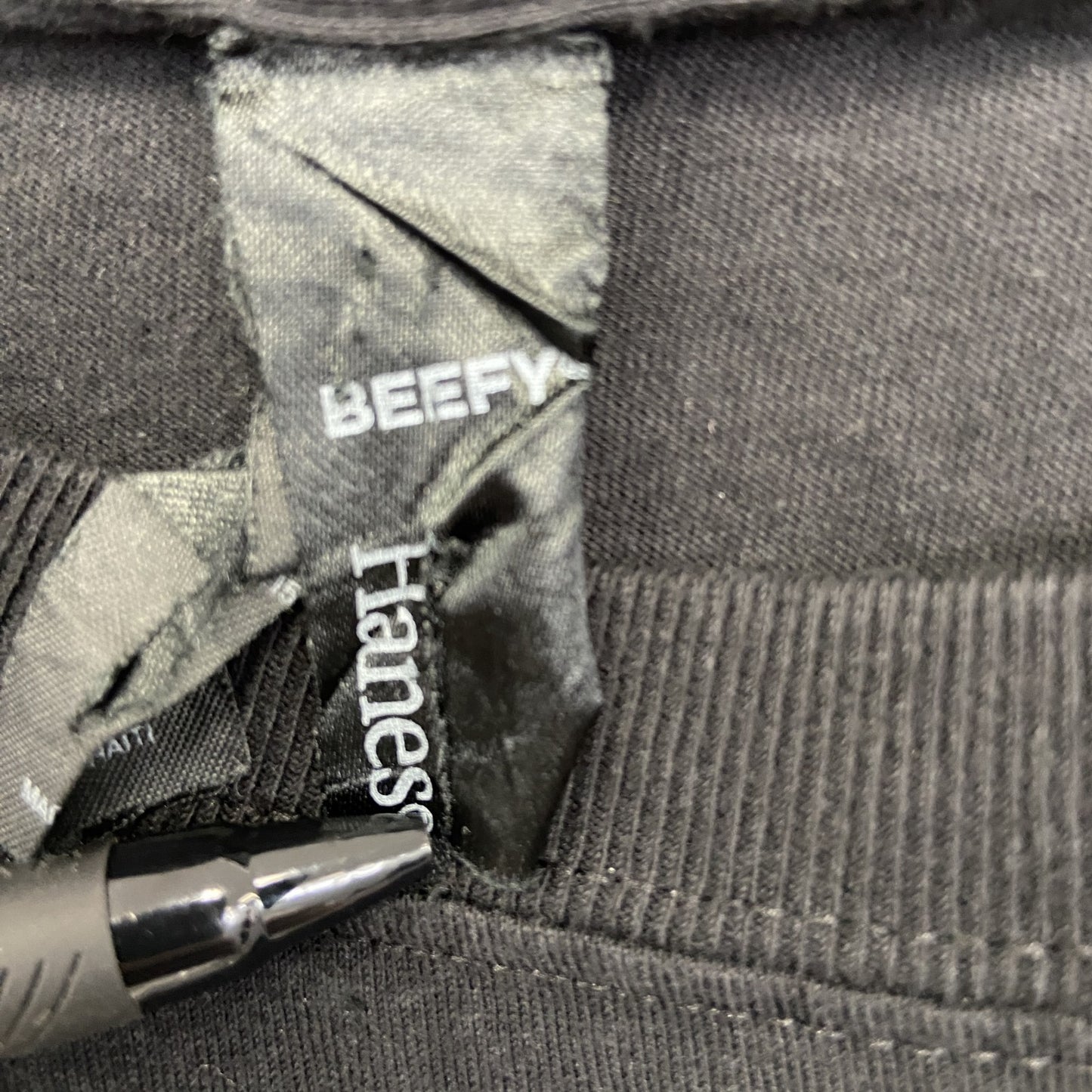 古着 used　Hanes ヘインズ　半袖胸ポケット付きカレッジTシャツ　バックプリント　テキサス工科大学　黒　ブラック　Mサイズ