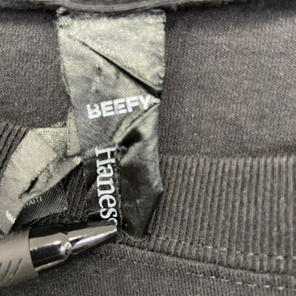 古着 used　Hanes ヘインズ　半袖胸ポケット付きカレッジTシャツ　バックプリント　テキサス工科大学　黒　ブラック　Mサイズ