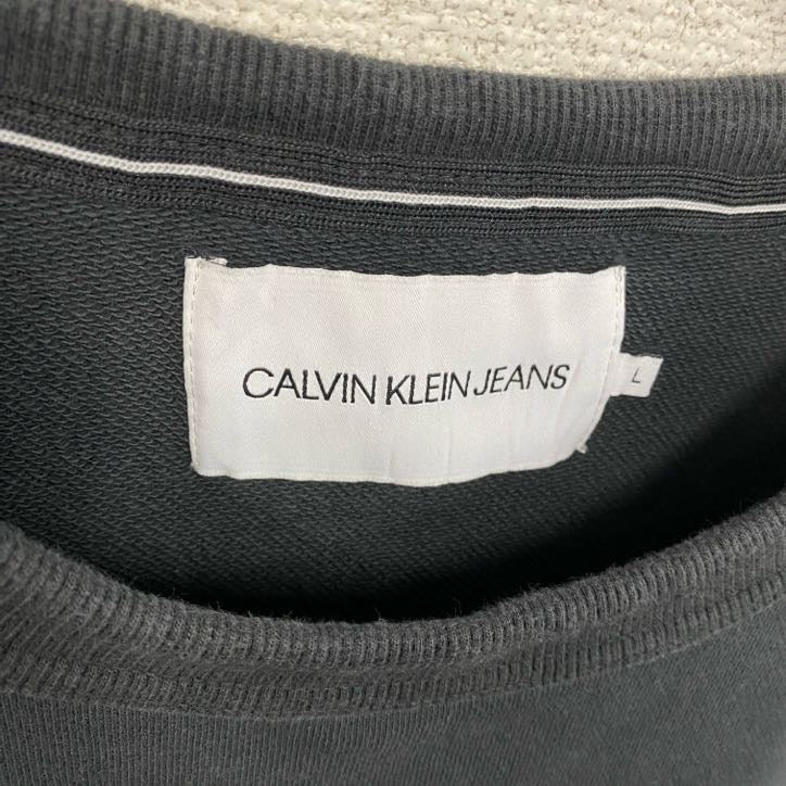 Calvin Klein Jeans　カルバンクラインジーンズ　スウェット/トレーナー　黒　ブラック　Lサイズ