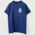 古着 used　Hanes　ヘインズ　半袖プリントTシャツ　ディズニーランド　ミッキーマウス　レトロ　ネイビー　紺　Sサイズ