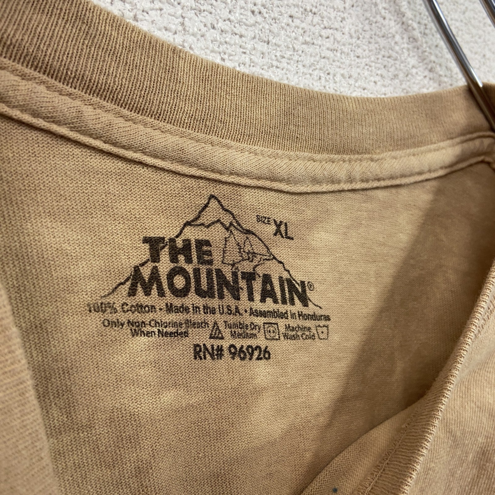 THE MOUNTAIN　ザマウンテン　半袖プリントTシャツ　アニマルT　タイダイ　茶色　ブラウン　XLサイズ