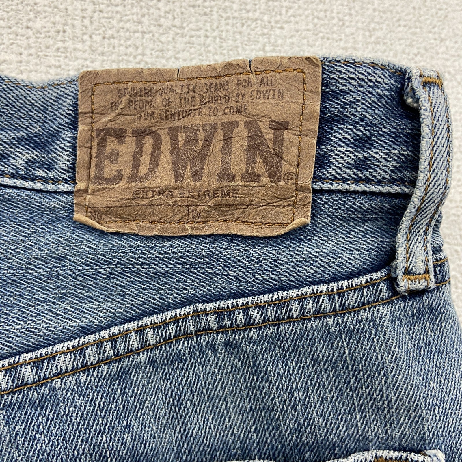 EDWIN　エドウィン　デニムパンツ/ジーンズ　ジップフライ　縦落ち　W29サイズ　インディゴ