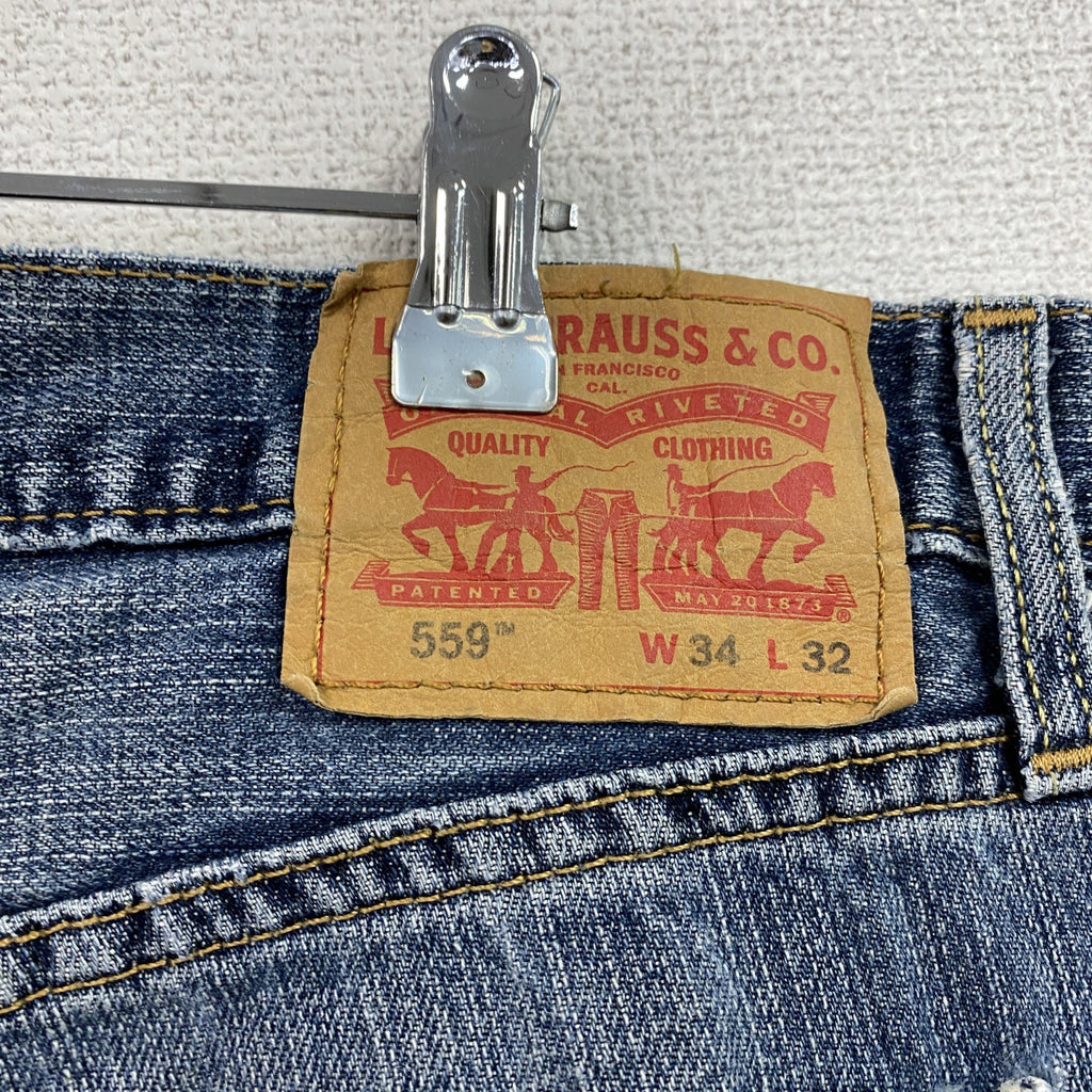 Levi's　リーバイス　559　デニムパンツジーンズ　ジップフライ　インディゴ　W34サイズ