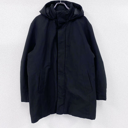 ユニクロ　UNIQLO　ハイブリッドダウンコート　ダウンジャケット　ダウン90%　黒　ブラック　2XLサイズ
