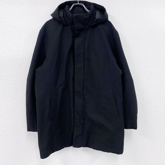 ユニクロ　UNIQLO　ハイブリッドダウンコート　ダウンジャケット　ダウン90%　黒　ブラック　2XLサイズ