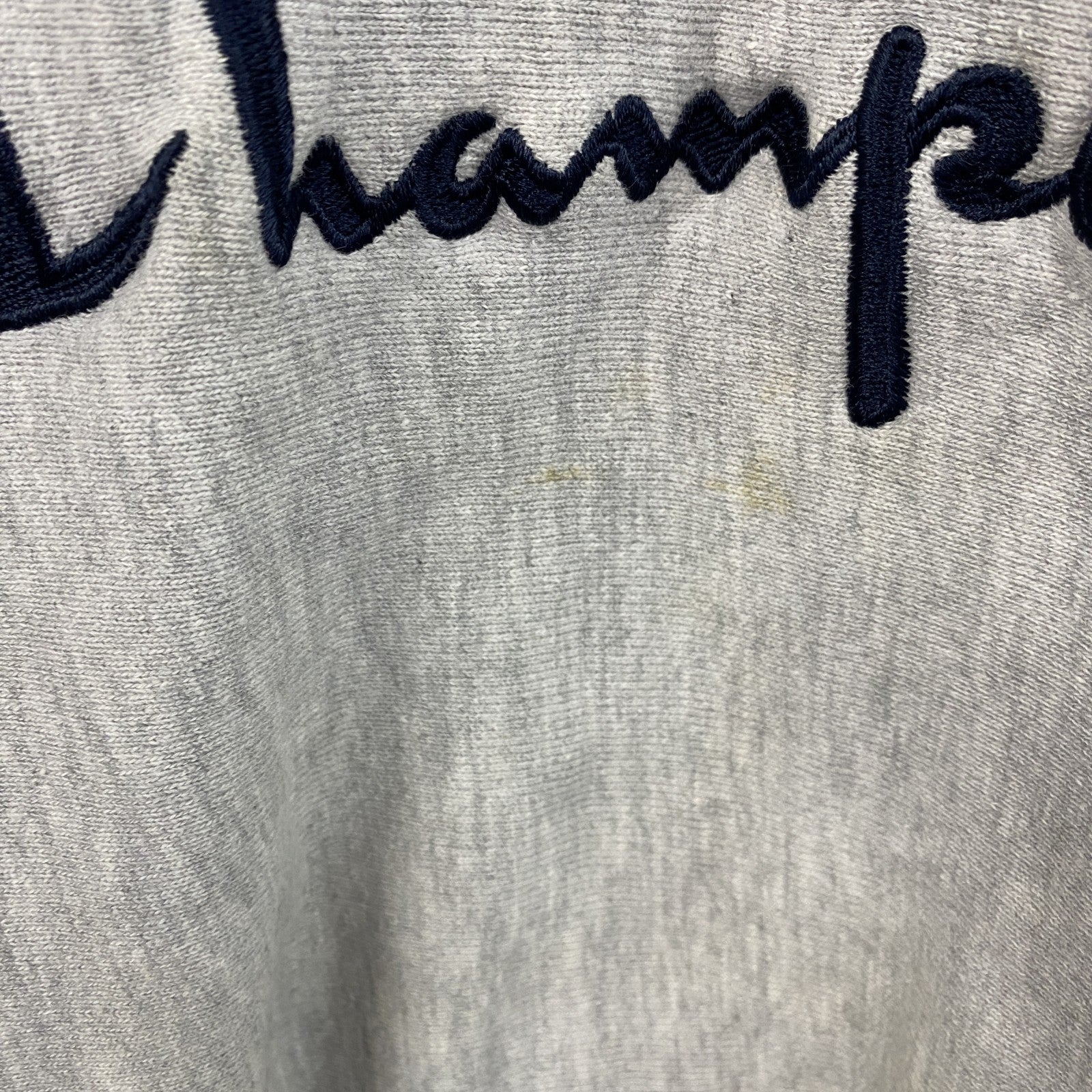 90s　Champion　チャンピオン　リバースウィーブ　スウェット/トレーナー　刺繍タグ　霜降りグレー　Lサイズ