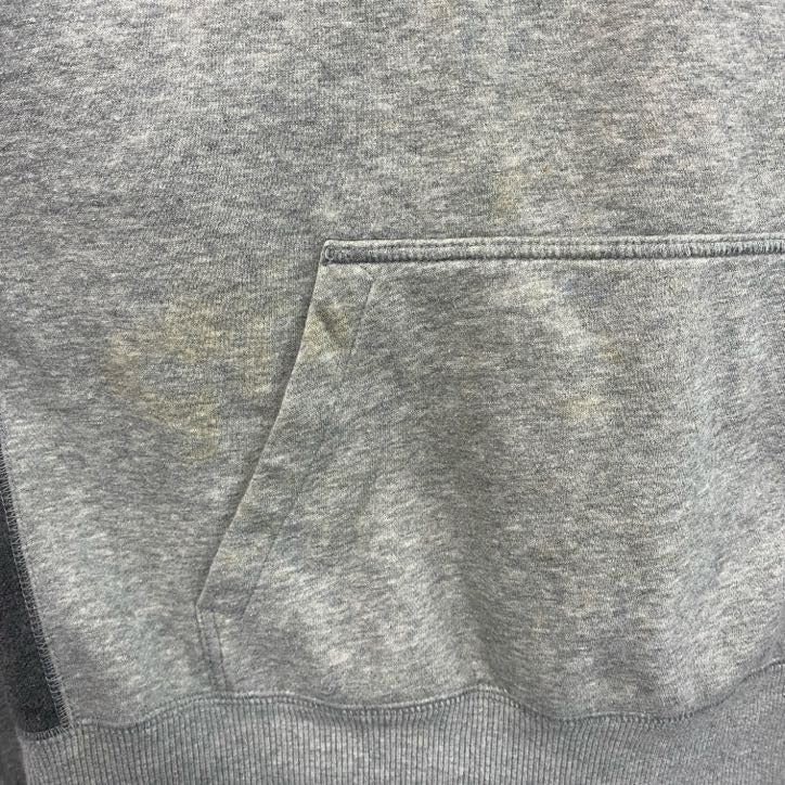 NIKE　ナイキ　スウェット/トレーナー　前V　ポケット付き　刺繡ロゴ　灰色　グレー　Lサイズ