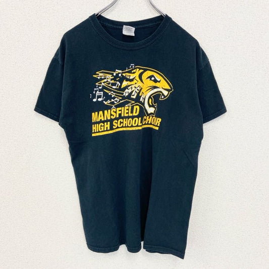 古着 used　GILDAN　ギルダン　半袖合唱隊Tシャツ　マンスフィールド ハイ スクール クワイア　黒　レトロ　Mサイズ