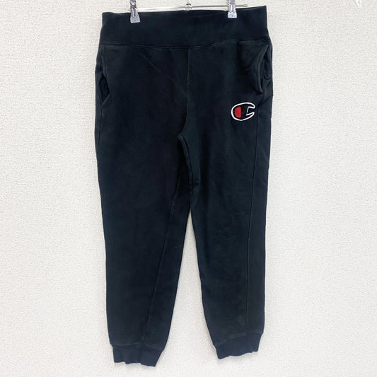 Champion　チャンピオン　リバースウィーブ　スウェットパンツ　ヘビーウエイト　ワッペン　現行　黒　ブラック　Lサイズ
